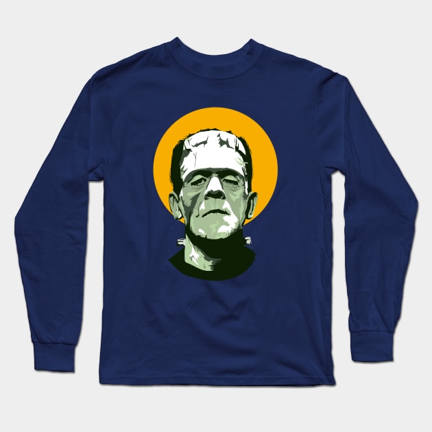 Frankenstein Long Sleeve T-Shirt by Colodesign